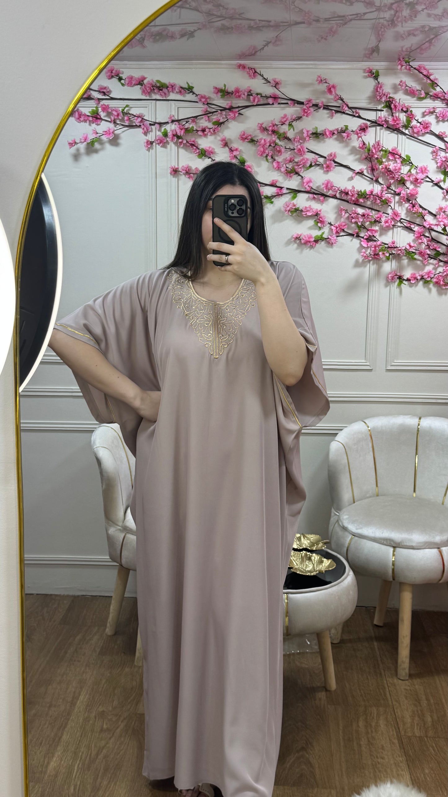 Robe crêpe manches 3 quarts ✨