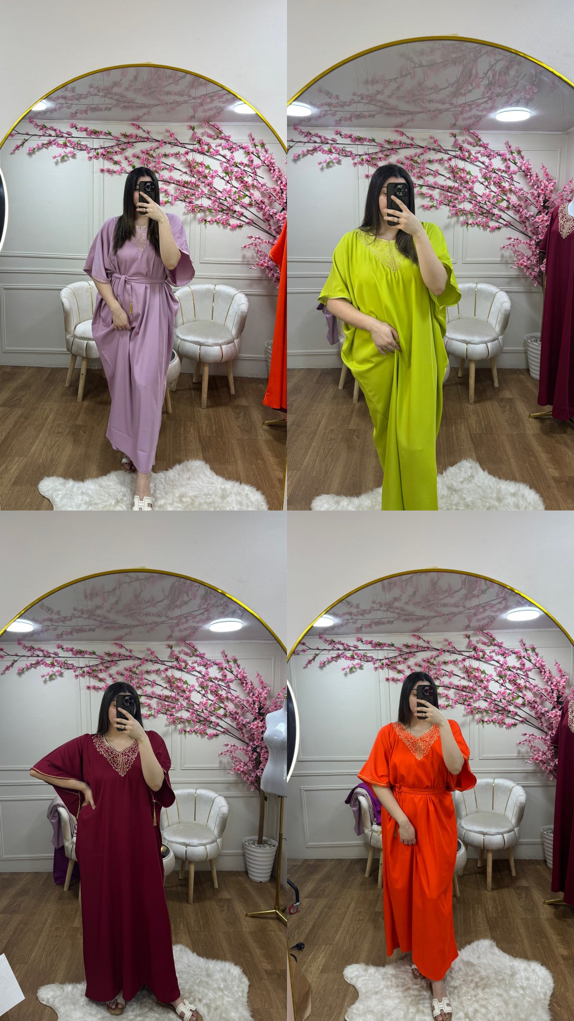 Robe crêpe manches 3 quarts ✨