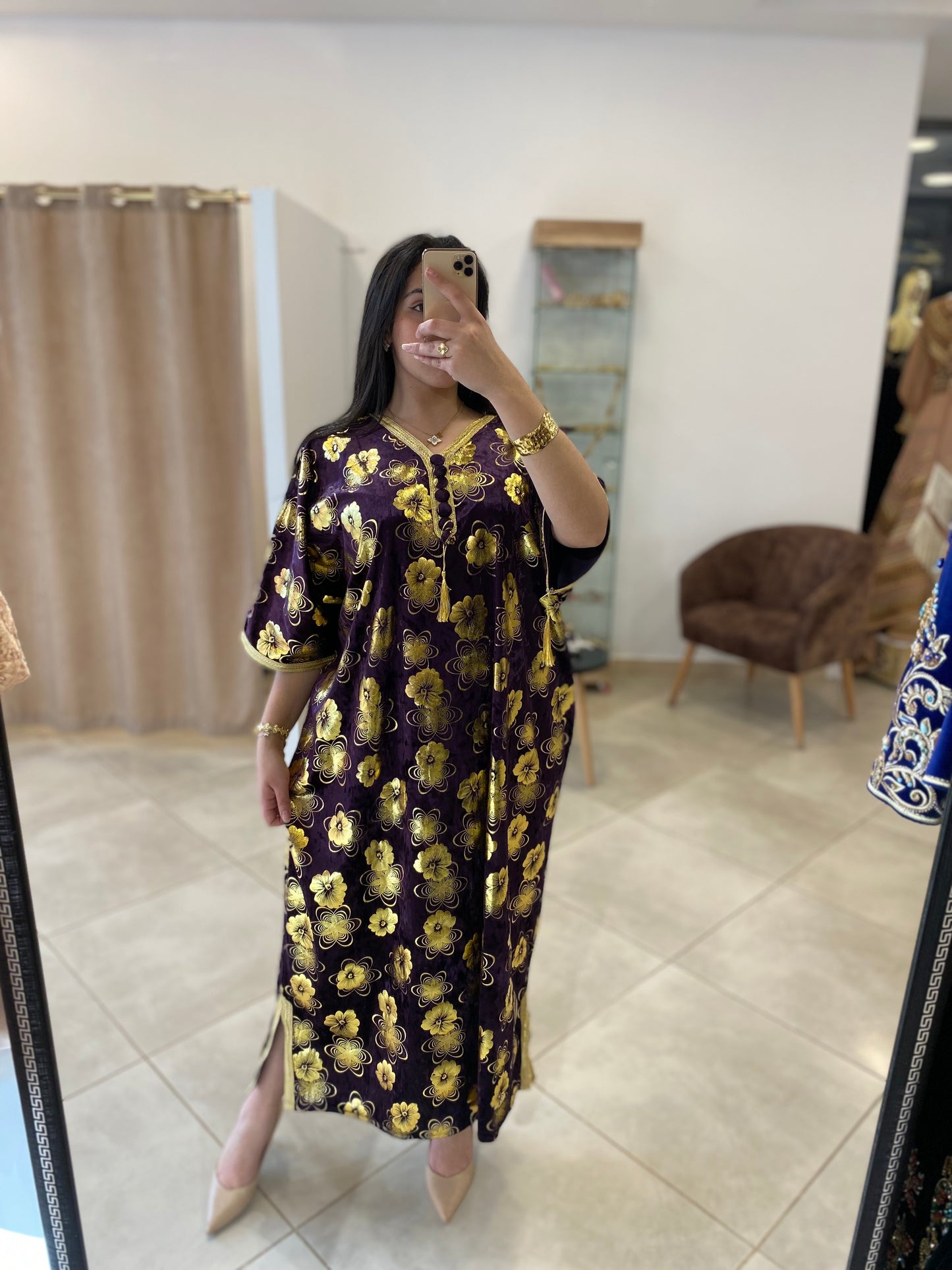 Robe katifa a motifs