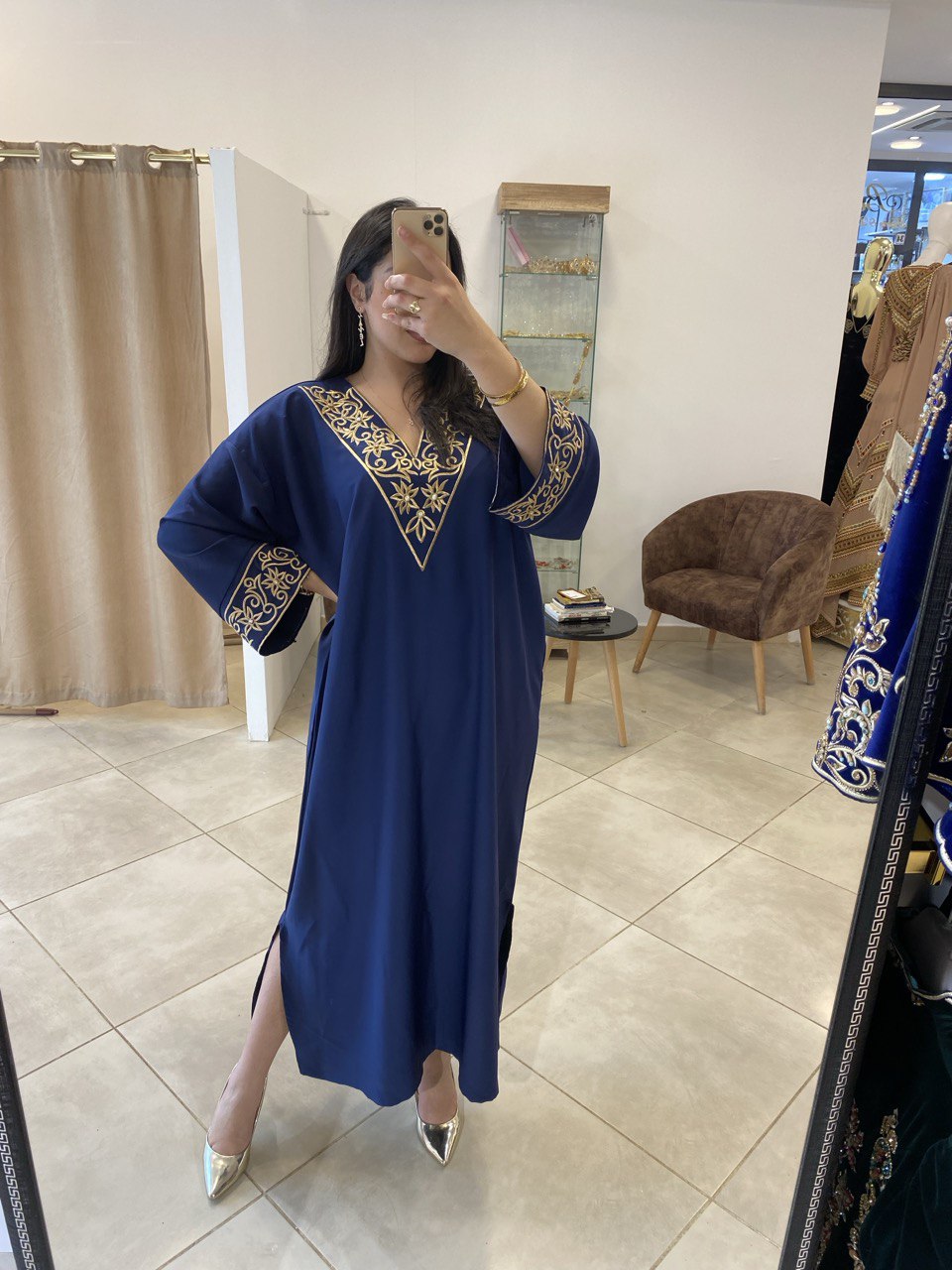 Robe style caftan avec ceinture β¨π«